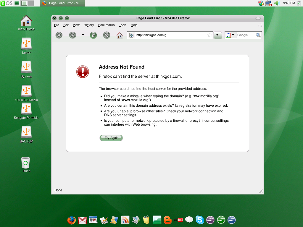 gOS 3.1 Firefox